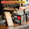 Tip Jar for Bartender Acrylic Tip Box for Money Suggestion