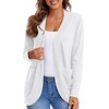 Urban CoCo Womens' Long Sleeve Knit Sweater Cardigans Curved Hem