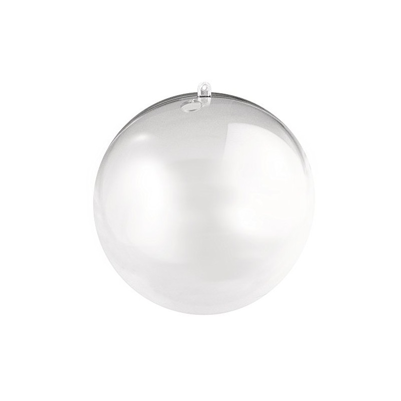 Rayher Sfera -Plastica, Apribile 18Cm Ø, Cristallo, con Foro 15