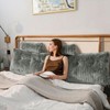 Wellty Care Luxury Faux Fur Headboard Pillow Queen Size -
