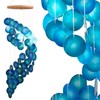 ART-CRAFT Capiz Shell Chain Garland Spiral Blue as Hanging Decoration