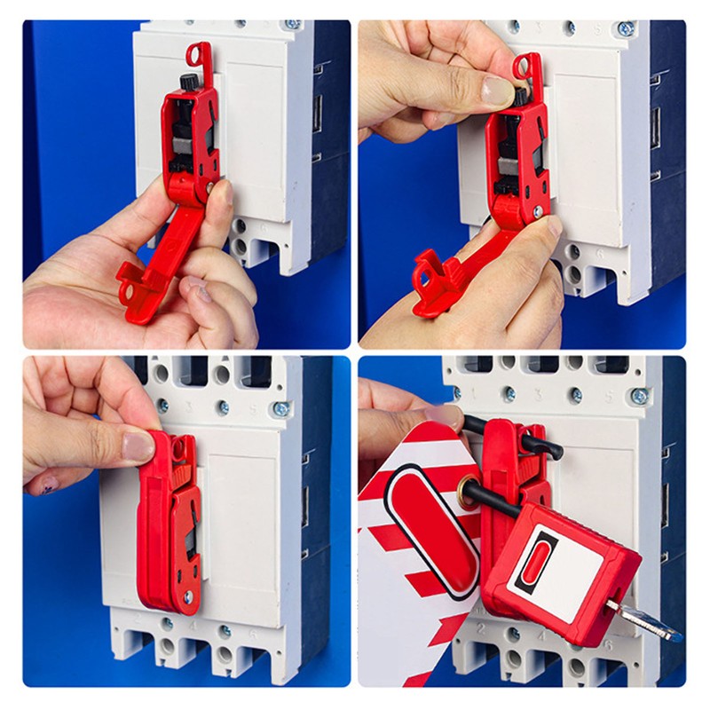 Circuit Breaker Lockout Nylon Aluminum Alloy Breaker Lock Out Device