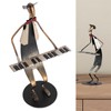 Piano Player Figurine Stable Base Elegant Decorative Metal Musical Statue