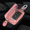 Car Key Fob Cover with U-Clasp,Leather Car Key Case Built-in