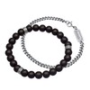 Kuzzoi Buddha 0205411820 Men's Bracelet Set Consisting of an Elastic