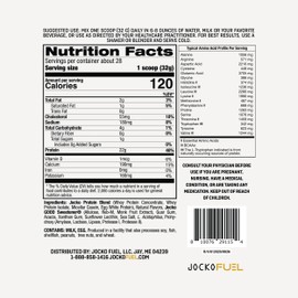 Jocko Fuel Mölk Whey Protein Powder 22g Protein - Low Sugar Monk Fruit Blend - Muscle Recovery & Growth, Packaging May Vary (28 Servings, Vanilla Milkshake)