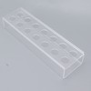 Clear Acrylic Vase Rectangular Elegant Centerpiece Flower Vase for Home