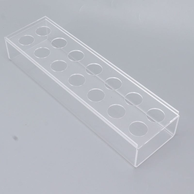 Clear Acrylic Vase Rectangular Elegant Centerpiece Flower Vase for Home