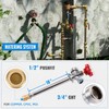 SUNGATOR Push Fit Frost Free Sillcock, 10" Anti-Siphon Hydrant, 3/4-Inch