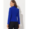 Allegra K Women's Work Office Blazer Stretch Lapel Collar Long