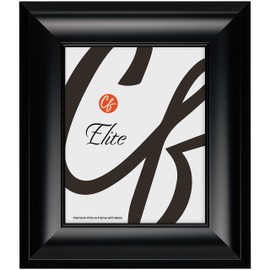 Craig Frames Elite Axel, 11x14 Picture Frame With Glass, Satin Black