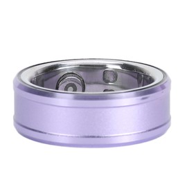 Smart Ring Tracker, BT Fitness Tracker Rings with Integrated NFC for Android 6.0 and for 11.0, Smartphone Camera Remote Control, Comprehensive Sleep Analysis (Purple)