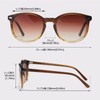 DUCO 1230 Women's Sunglasses, Round Sunglasses, UV400, Polarized Lens, Fashion