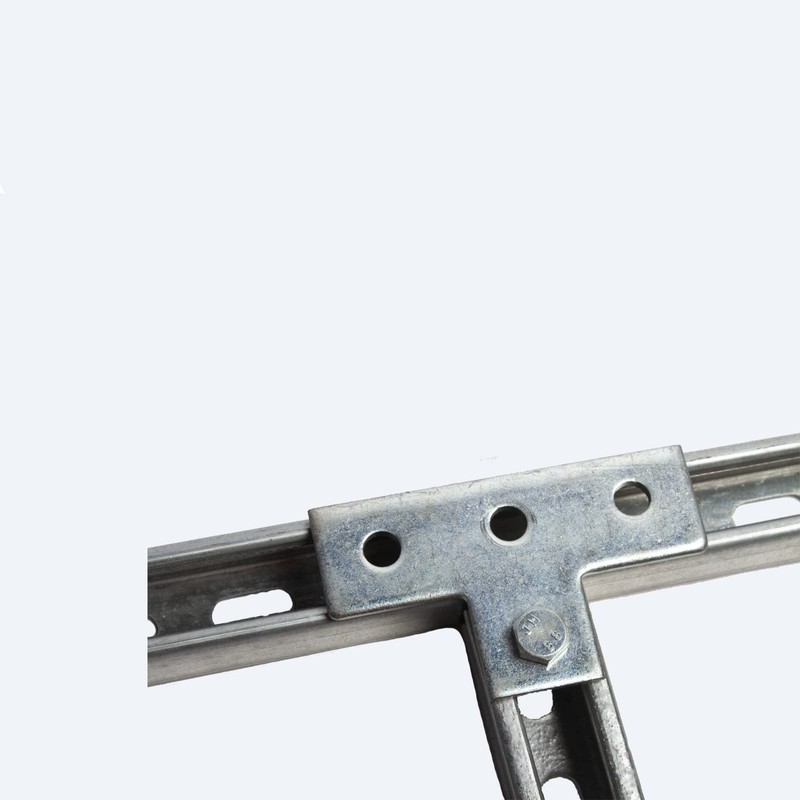 4 Pack 4 Hole T Shaped Connector Flat Plate Fitting