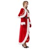 Boveco Mrs. Claus Costume for Women 4PCS Christmas Outfits Adult