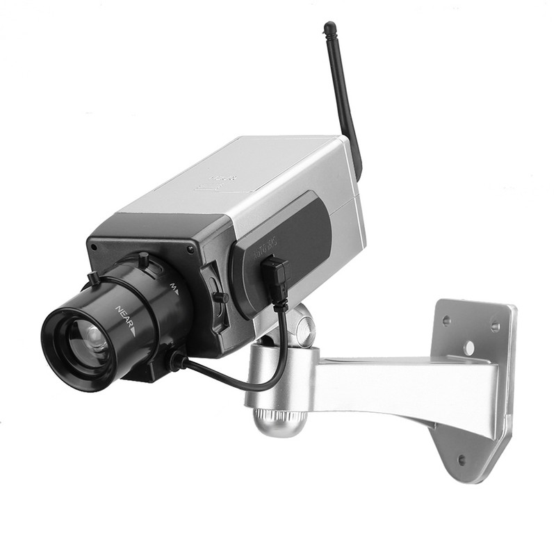 Outdoor Indoor Power Simulation Fake Dummy Camera Security CCTV LED