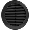 Vent Systems 6" Inch Black Plastic Soffit Vent Cover –