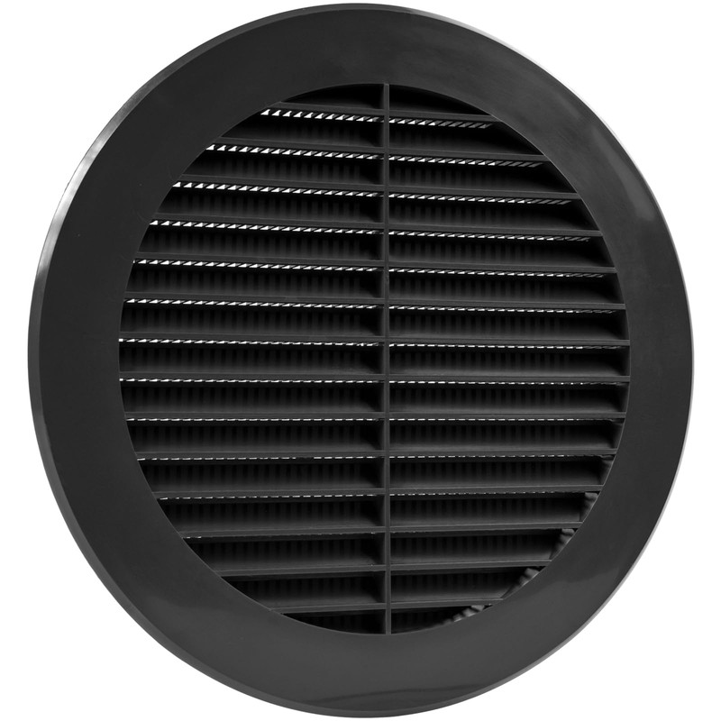 Vent Systems 6" Inch Black Plastic Soffit Vent Cover –