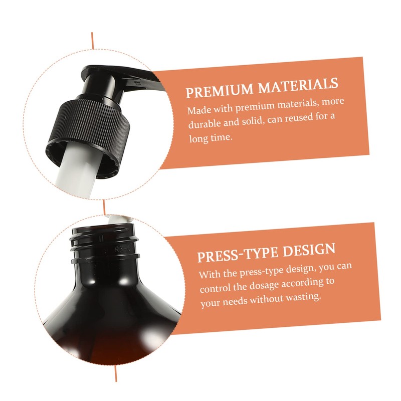 Baluue 2sets Mini Airless Pump Bottle Dispenser Refillable Soap Shampoo