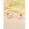 Lypic Teacher Apple Earrings 925 Sterling Silver Math Teacher Earrings