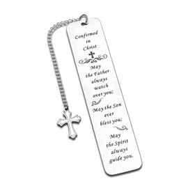 Confirmation Bookmark Gifts for Teen Boys Girls Christian Religious Baptism Gifts for Women Men Catholic Confirmation Gifts for Women Men Easter Christmas Stocking Stuffer Gifts for Godson Goddaughter