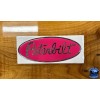 Peterbilt Pink/chrome replacement Peterbilt decal emblem genuine size & fit