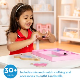 Cinderella Wooden Magnetic Dress-Up Play Set