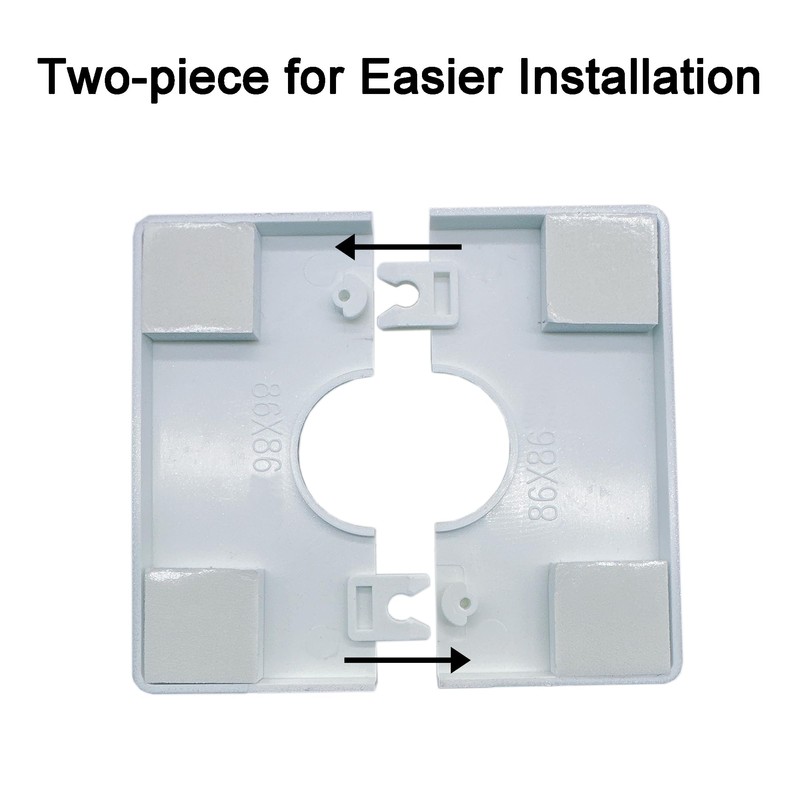 YJFY Pack of 2 Split Wall Flange Rosettes Cover Heating