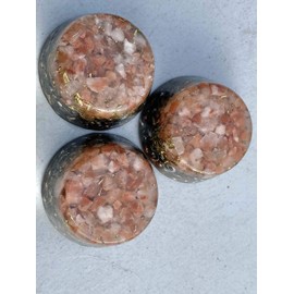  Red Calcite Single Crystal Small Tower Buster Orgone Generator Energy Accumulator PERFECT GIFTING TOOL!!!! Made using Advance Harmonics Orgonite Many Beautiful Ingredients! (Red Calcite)