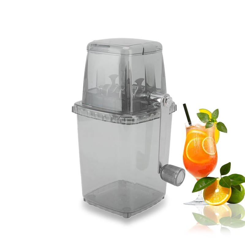 Leopacat Hand Crank Ice Crusher, Manual Hand Crank Operated Breaker,