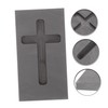 Alipis Jewelry Tools 3pcs Cross Mold Graphite Black Ingot Molds