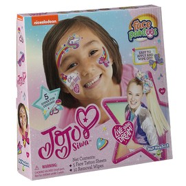 Face Paintoos — JoJo Siwa — Face Design for a Face Paint Alternative — for Kids Ages 4+