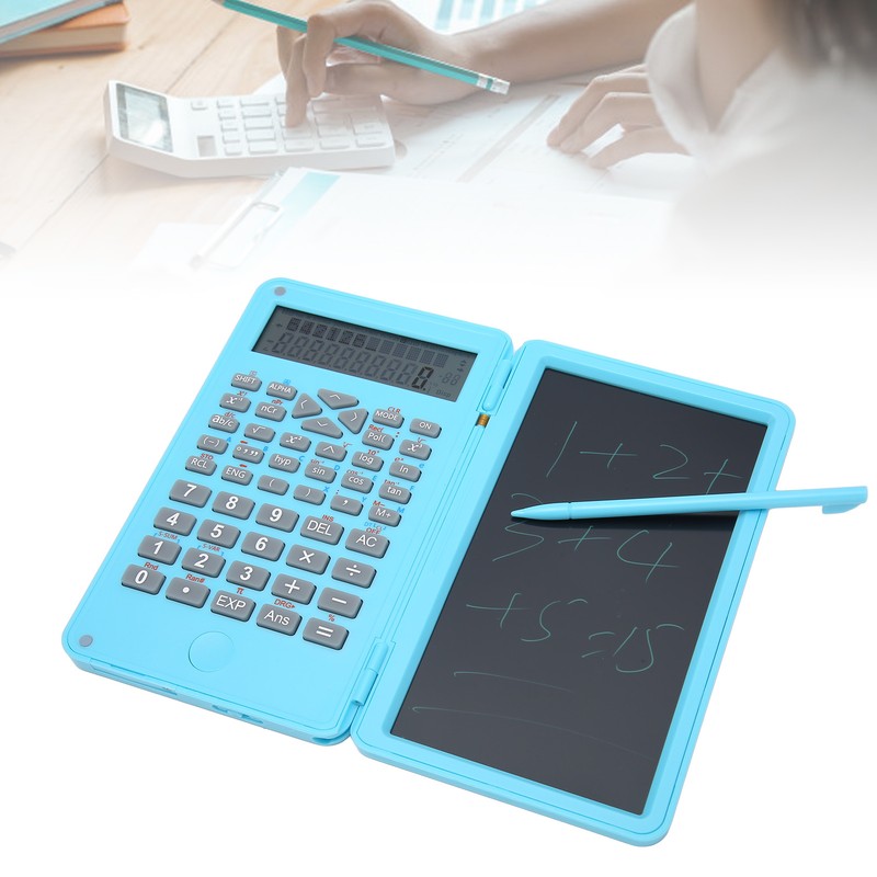 Calculator with Notepad Portable 10 Digits LCD Display Scientific Calculator