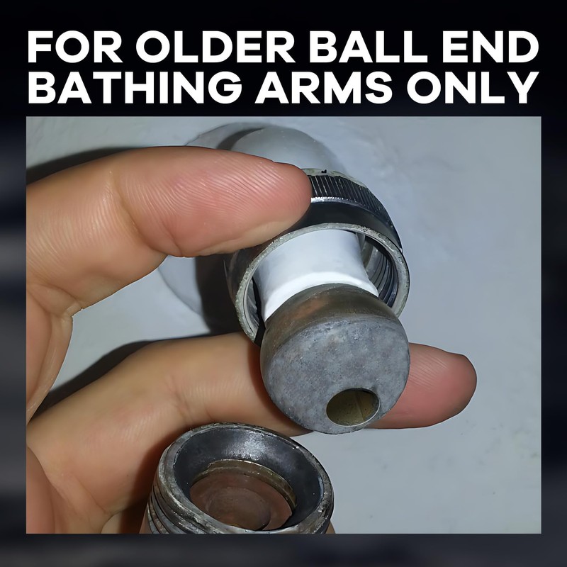 Ball End Shower Arm Adapter 1/2 Inch Male Pipe Thread