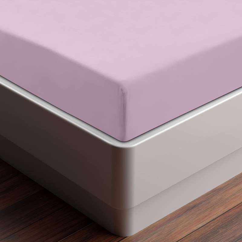 Utopia Bedding Fitted Sheet Double, Lavender - Deep Pocket 14