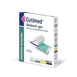 Cutimed Cutimed Sorbact Gel, 7.5 cm x 7.5 cm 7261102 Bandages (Pack of 12)