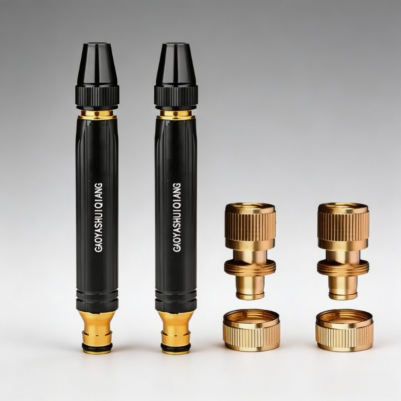 Metal Garden Hose Nozzle with Adjustable Jet-to-Mist Spray for Car