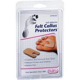 PediFix FELTastic Callus Protectors Cushion Relieves Pain Sore Spots 8 Pieces