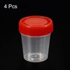 PATIKIL 50ml Measuring Cups Lid Container Measuring Cups 4pcs Leakproof
