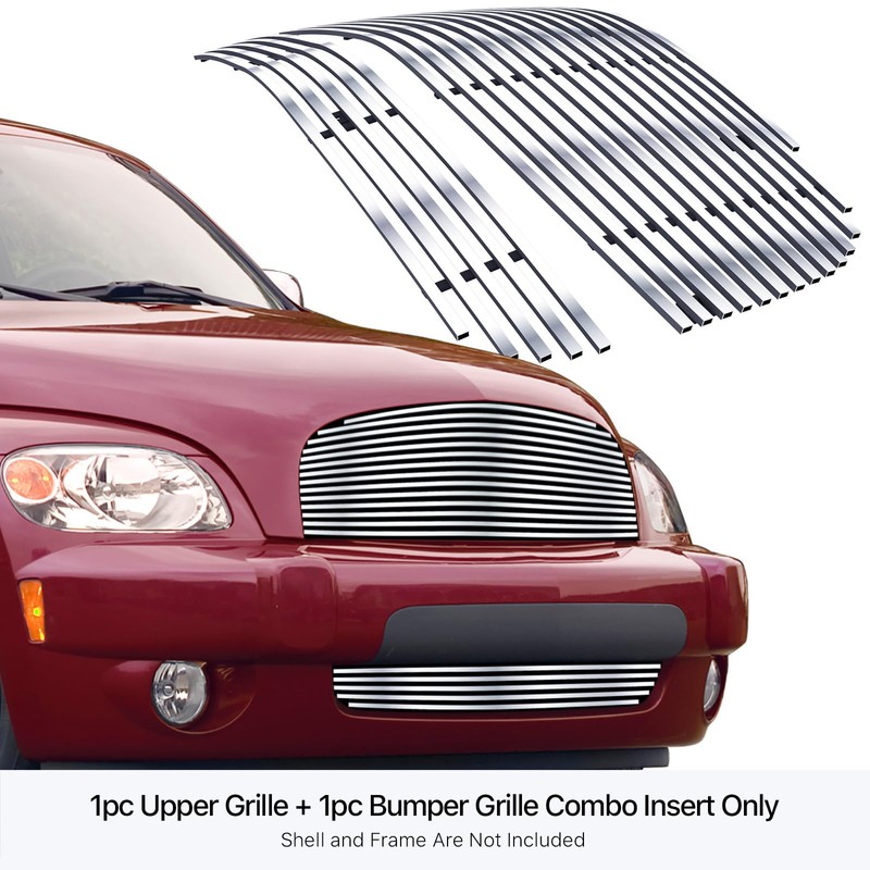 APS Premium 304 Stainless Steel Chrome Horizontal Billet Grille Grill