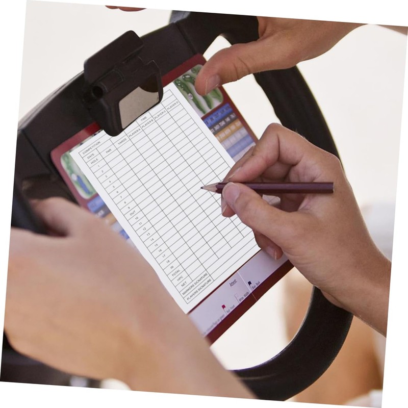 Outanaya 15pcs Golf Scorecard Golf Score Scorecards Organizer Club Range