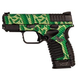 MightySkins Carbon Fiber Skin Compatible with Springfield XDS 3.3 - Pickles | Protective, Durable Textured Carbon Fiber Finish | Easy to Apply, Remove, and Change Styles | Made in The USA