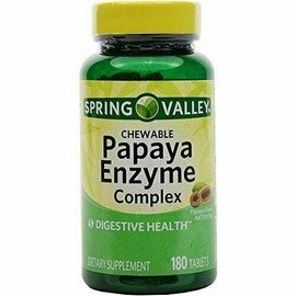 Spring Valley - Papaya Enzyme Complex, 180 Chewable Tablets
