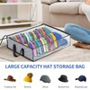 Fixwal Wide Hat Storage for Baseball Caps Organizer with 2