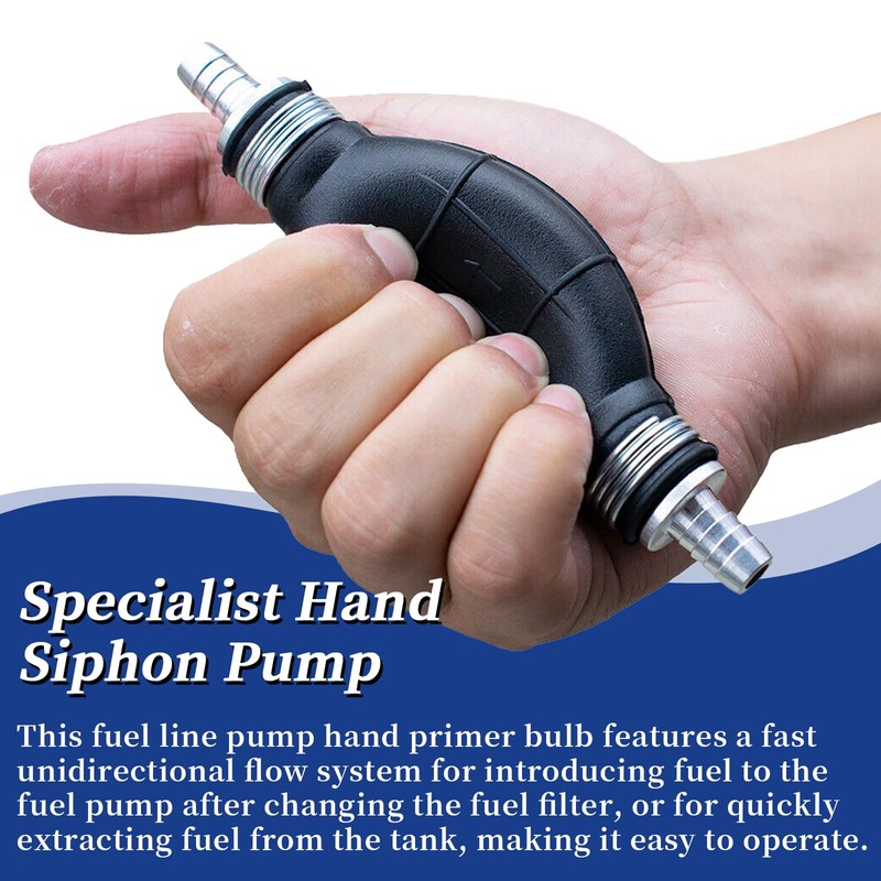 JRL Fuel Pump Fuel Line Hand Primer Bulb 6mm 1/4‘’