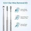 6 Pcs Ear Wax Removal Kit Stainless Steel Earwax Remover