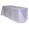 Your Chair Covers Rectangular Crinkle Taffeta Tablecloths, White 90" x