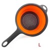 Collapsible Colander with Long Handle for Draining Pasta, Fruits and