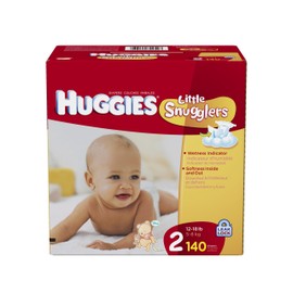 Huggies Little Snugglers Size 2 Giant Pack, 140 Count