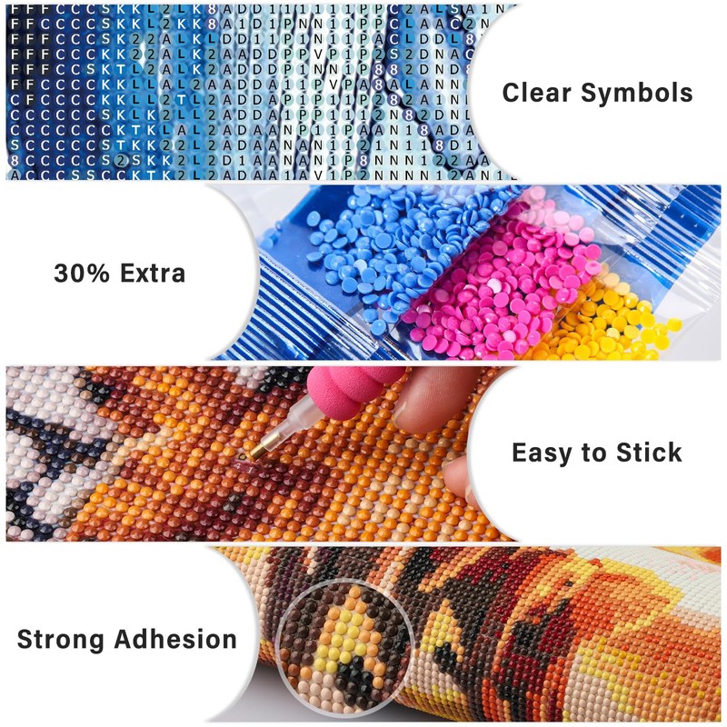 Lxmsja Blue Whale Waterfall Round Drill Diamond Painting Kits for